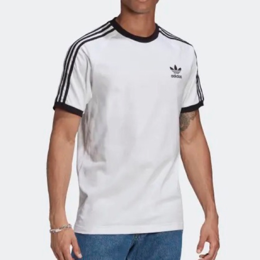 adidas 3 stripes tee